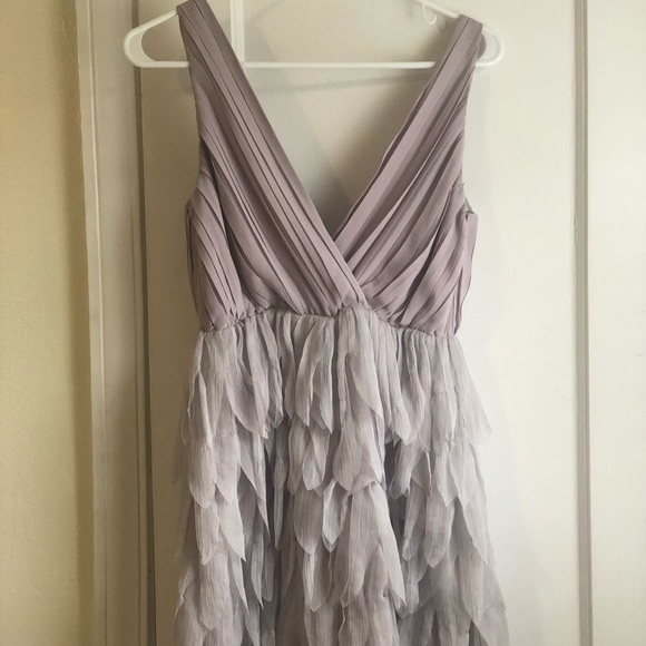 NWOT. Ark & Co pleated feather dress